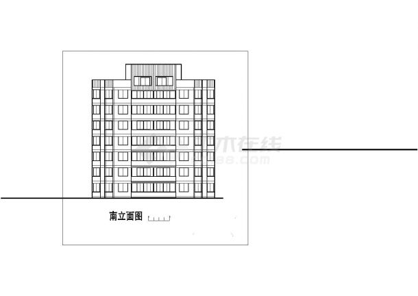 精致的住宅楼CAD平面布置参考图-图一