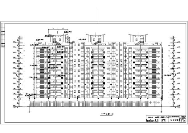 比较靠谱的小区住宅楼建筑cad图-图一