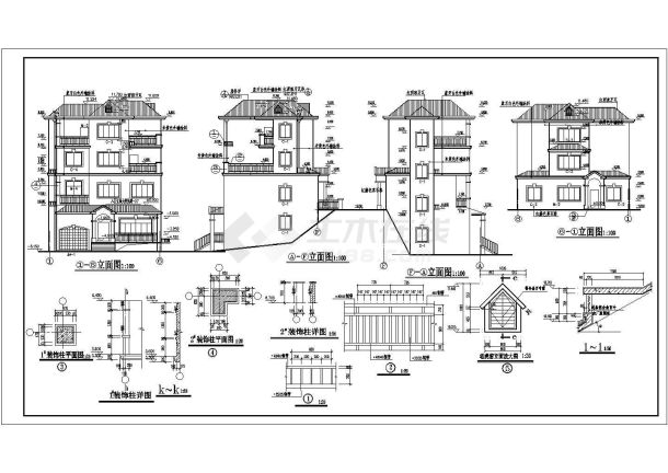 经典实用的别墅建筑施工图（全套）-图一
