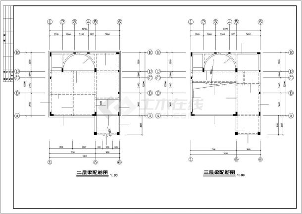 小别墅建筑结构完整版施工图-图一