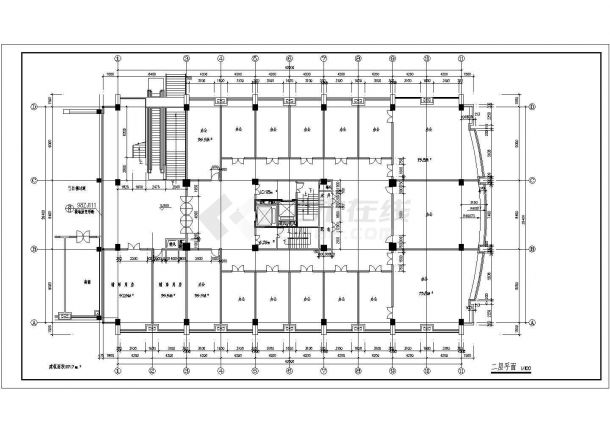 12层商业办公综合楼建筑设计（方案CAD）-图一