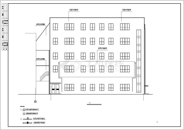 某热电厂35吨锅炉房建筑设计方案图-图一