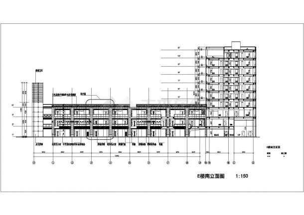 [上海]某81930㎡二十二层现代办公综合体建筑施工图-图一