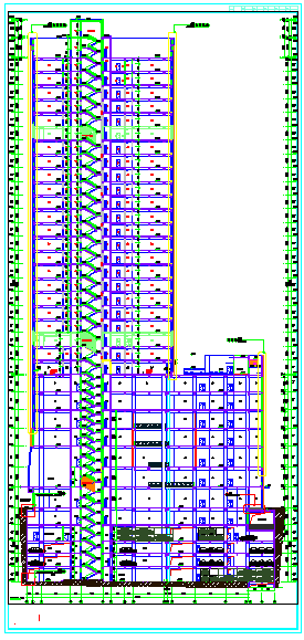 [重庆]某79731.91㎡三十层商业写字楼建筑施工图（含模型效果图）-图二
