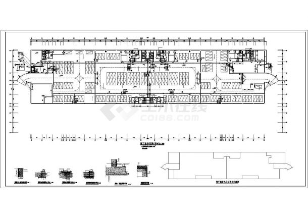[河源]某高新技术创业服务中心59643.5㎡十一层办公楼建筑施工图（含人防）-图二