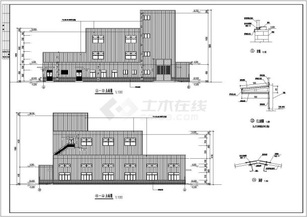 某地一层锅炉房建筑工程建筑施工图-图二