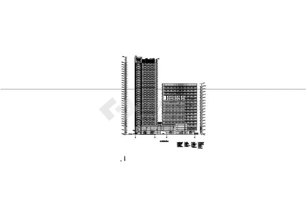 某三十层综合办公楼建筑施工图（99.9米）-图一