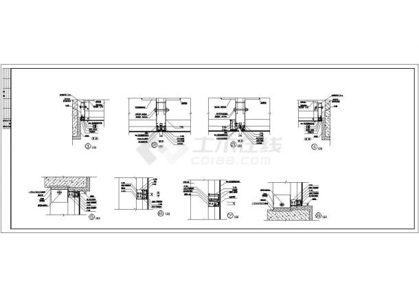 某五层现代办公楼建筑施工图（框架结构）-图二