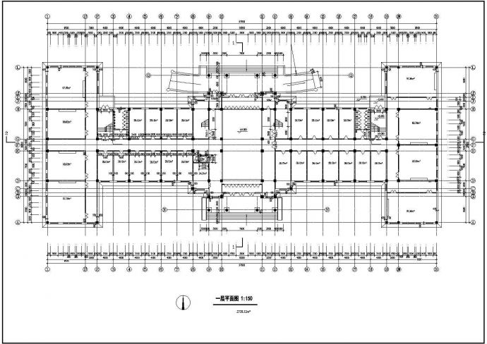 测绘局某六层办公楼建筑方案图_图1