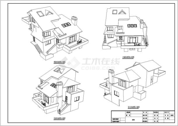 济南市3层砌体结构独栋别墅建筑专业施工图设计-图二