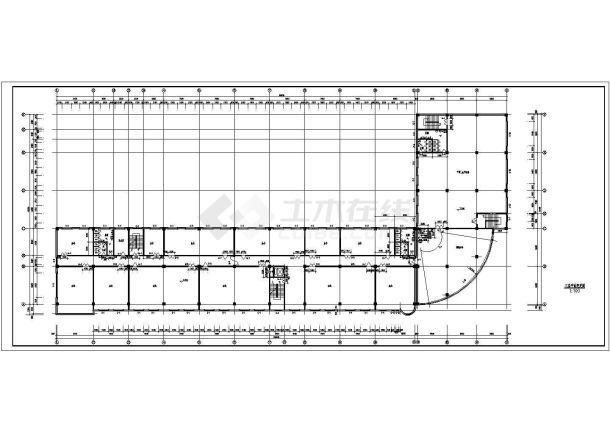 某白银二层砌体结构商务综合楼建筑施工图-图一