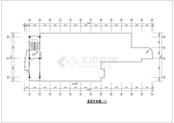 某六层高校行政办公楼建筑方案图-图二