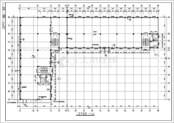 某19.8米框剪结构五层办公综合楼施工图-图一