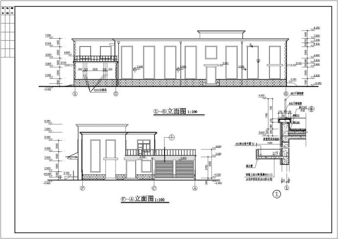 某地2层框架结构综合楼建筑专业施工图_图1