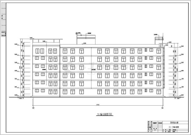 某地六层框架结构办公楼建筑设计施工图（毕业设计）-图二