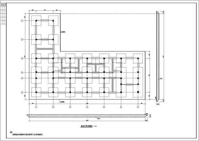 某地4层现代办公楼结构设计施工图纸_图1