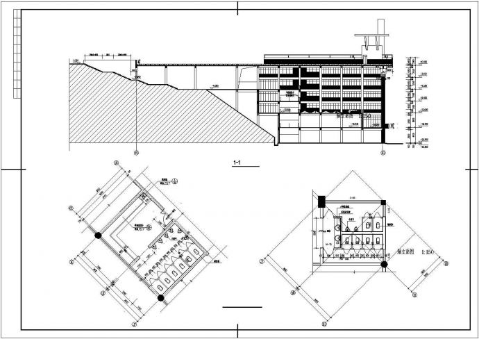 某带有屋顶运动场的综合楼建筑设计方案_图1