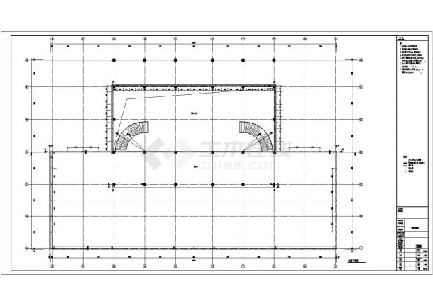 某8.4米轻钢框架结构售楼中心建筑施工图-图一