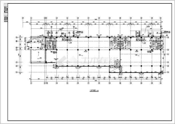 宁夏某2842.43㎡三层欧式联排商业建筑施工图-图二