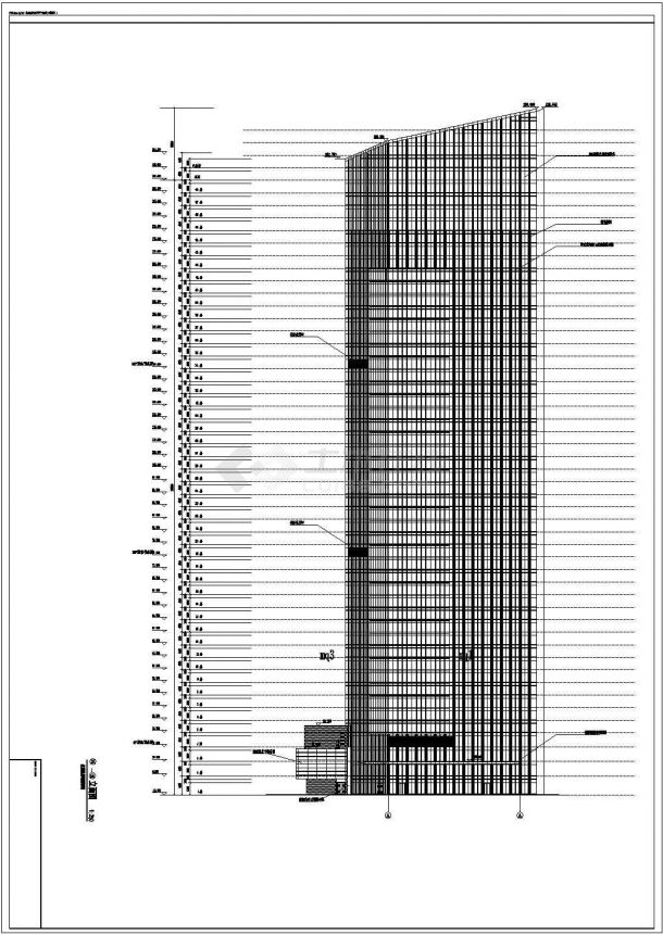 某国际广场超高层商业办公楼建筑施工图（204米）-图二