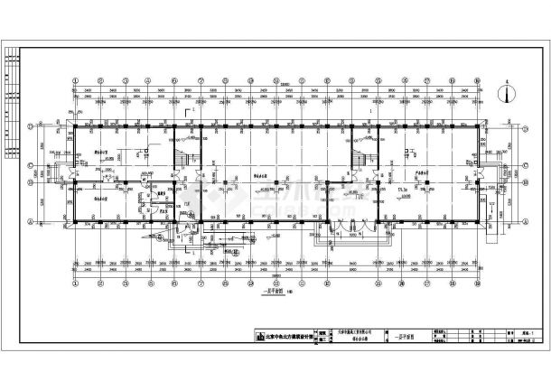 某7700.96㎡四层综合办公楼建筑结构水暖电施工图（包括节能计算、招标文件等）-图一
