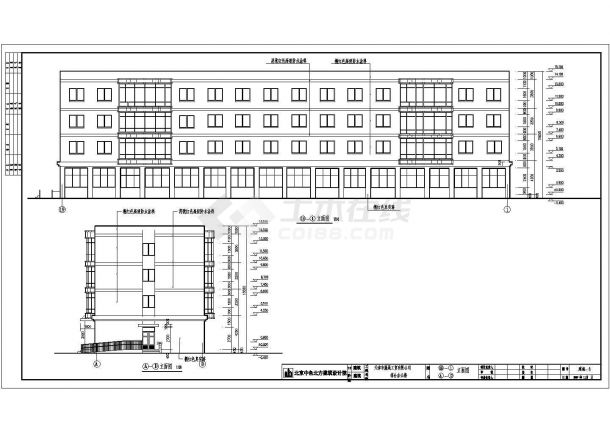 某7700.96㎡四层综合办公楼建筑结构水暖电施工图（包括节能计算、招标文件等）-图二