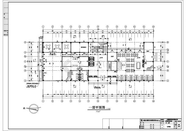 某2242㎡地上三层综合商业建筑群（仿古建筑）建筑设计施工图-图一