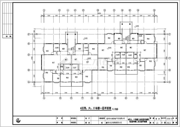 温州某地住宅小区设计建筑cad图-图一