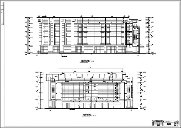 某地6层框架结构商住楼建筑方案图_图1