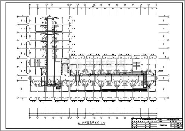 一栋六层框架结构宿舍楼电气设计施工图-图二