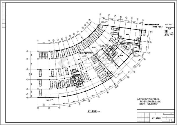 某地高层框架结构商住楼建筑方案图-图一