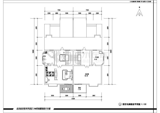 北京某地居住区规划归档建筑施工图（24号楼）-图二