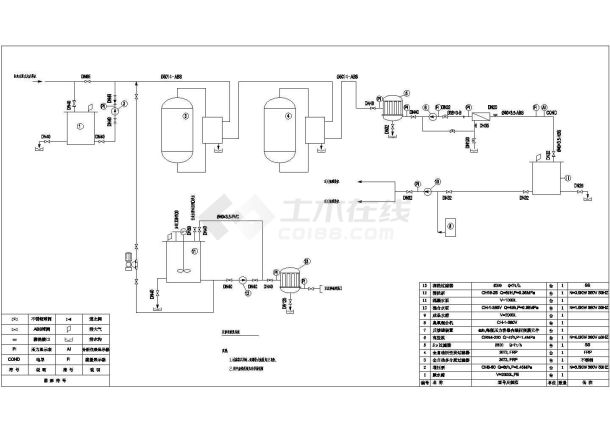 某公司自主设计多介质过滤器外形加工图-图一