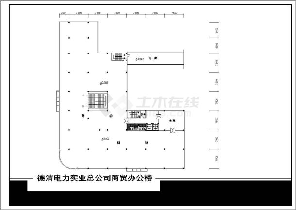 某地七层公办楼设计建筑cad图-图一