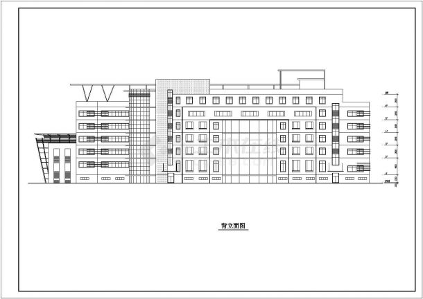 某地高层办公楼建筑设计图-图二