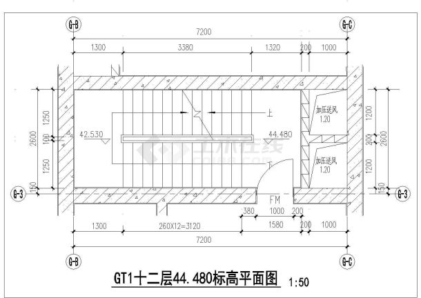 深圳某十九层LOFT办公楼建筑施工图（102米）-图一