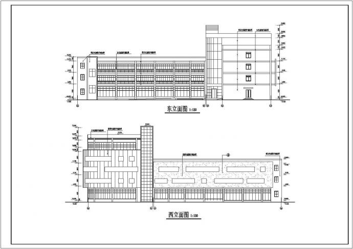 某6210平方米五层框架结构办公楼建筑施工图纸_图1