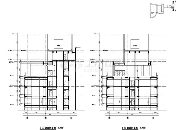 越阳国际广场23层酒店建筑施工图（框架结构）VIP-图二