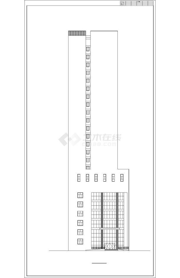 某二十六层城市酒店框剪结构建筑结构施工图VIP-图一