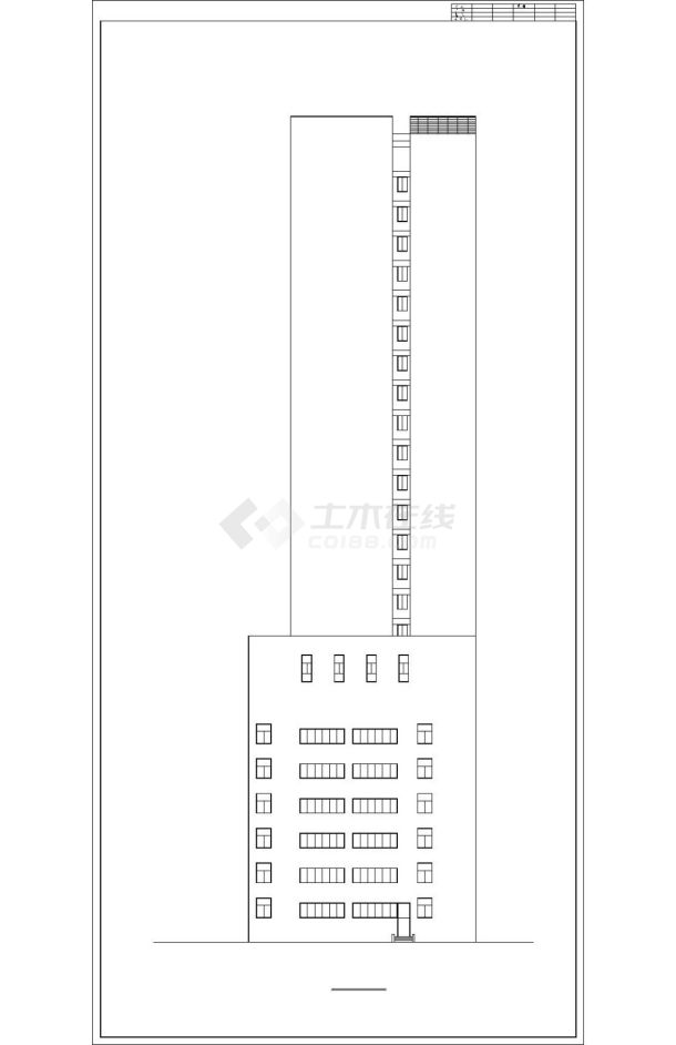 某二十六层城市酒店框剪结构建筑结构施工图VIP-图二