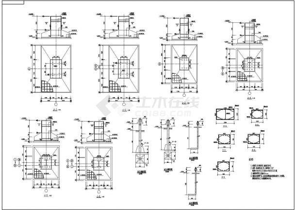 某格构式钢结构架厂房结构设计施工图-图一
