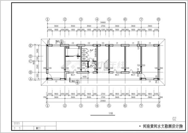 两层水文站站房建筑结构施工图-图二