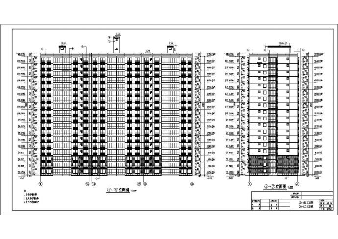 某地十八层住宅楼建筑设计施工图_图1