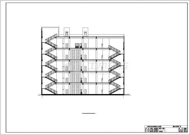 某7208.75平方米五层框架结构商场建筑结构施工图-图一