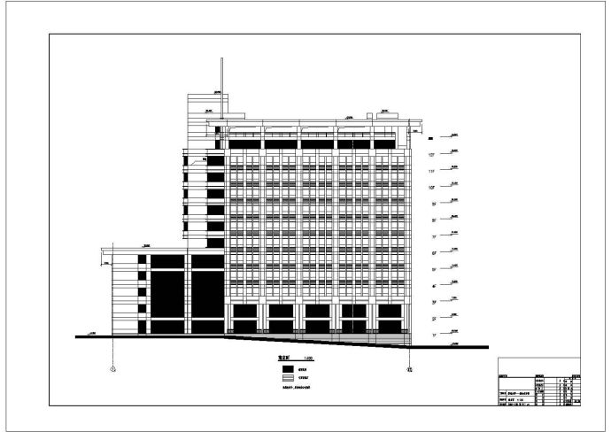 某15400平方米框架结构大学综合楼建筑结构施工图VIP_图1