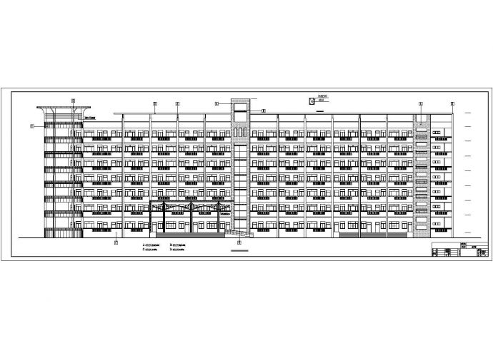 某8223.43平方米砖混结构七层教学楼建筑结构施工图VIP_图1