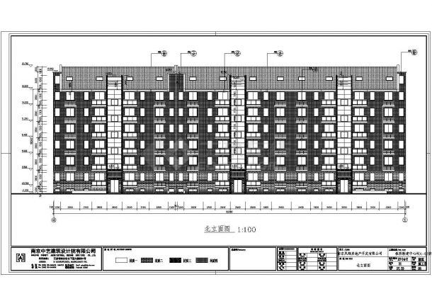 某地6层住宅楼砖混施工图（含建筑、结构、水电）-图二