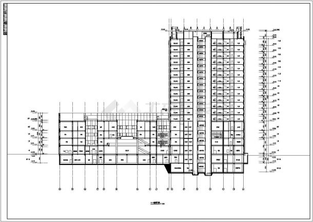 现代风格53062㎡十七层高层市级军区医院设计施工图（含详细结构图知名建筑设计院）VIP-图二