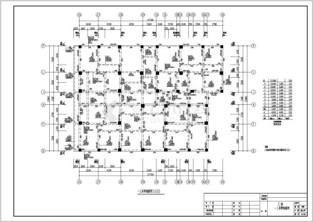 10层框架结构职工安置房结构施工图（共3栋）-图一
