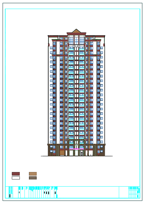 24层剪力墙结构住宅楼结构施工图（筏型基础）_图1